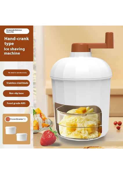 Smoothie El Krank Buz Kırıcı Smoothie Makinesi Ev Küçük Manuel Buz Kırıcı (Yurt Dışından)