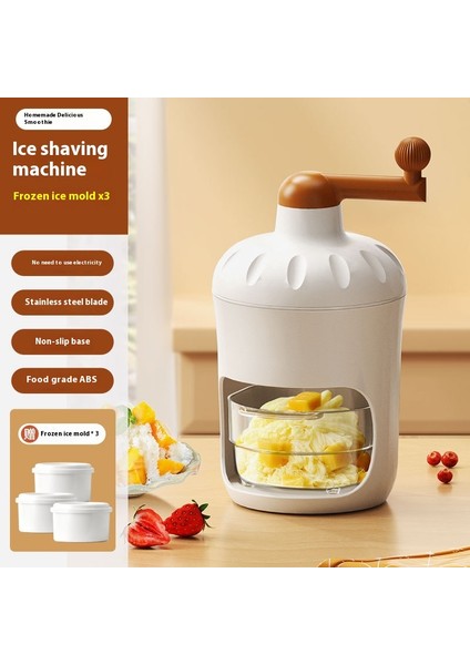 Smoothie El Krank Buz Kırıcı Smoothie Makinesi Ev Küçük Manuel Buz Kırıcı (Yurt Dışından)