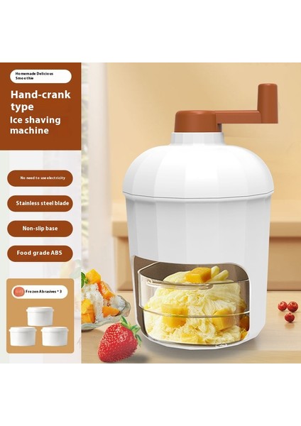 Smoothie El Krank Buz Kırıcı Smoothie Makinesi Ev Küçük Manuel Buz Kırıcı (Yurt Dışından)