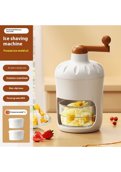 Smoothie El Krank Buz Kırıcı Smoothie Makinesi Ev Küçük Manuel Buz Kırıcı (Yurt Dışından)