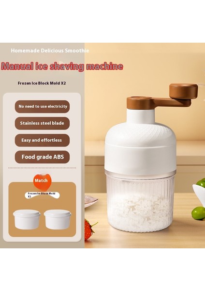 Smoothie El Krank Buz Kırıcı Smoothie Makinesi Ev Küçük Manuel Buz Kırıcı (Yurt Dışından)