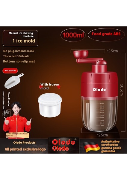 Yeni Buz Tıraş Makinesi Manuel Ev Küçük Buz Tıraş Makinesi El Krank Kırık Buz Smoothie Kırıcı Buz Makinesi (Yurt Dışından)