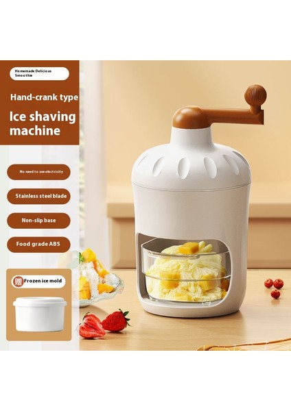 Smoothie El Krank Buz Kırıcı Smoothie Makinesi Ev Küçük Manuel Buz Kırıcı (Yurt Dışından)