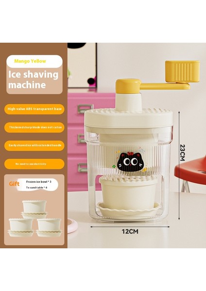 Smoothie El Krank Buz Kırıcı Smoothie Makinesi Ev Küçük Manuel Buz Kırıcı (Yurt Dışından)