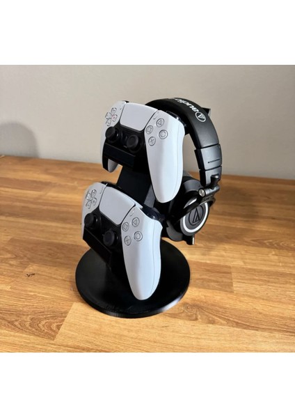 Çift Ps5 Kontrol Ünitesi Standı Siyah / Tek Ebat