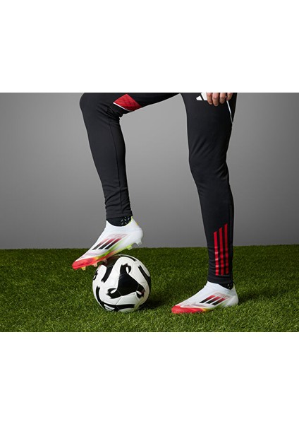 F50 Elite Bağcıksız Erkek Beyaz Çim Saha Kramponu.- fiyatları