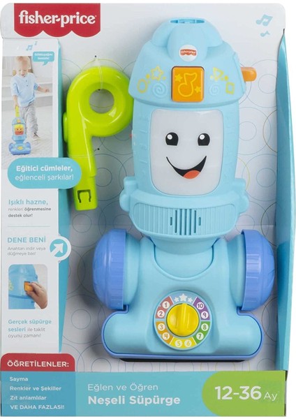 Fisher Price Eğlen ve Öğren Serisinden Türkçe Konuşan Neşeli Süpürge