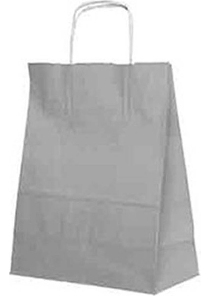 Kraft Çanta Gümüş Küçük Boy 18x24cm 25li indirimleri