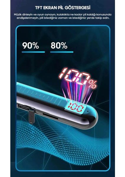 Samsung S21 / S22 / S23 / S24 / S25 / A70 / A71 / A72 / A73 Uyumlu 600 Saat Wireless Bluetooth Kulaklık