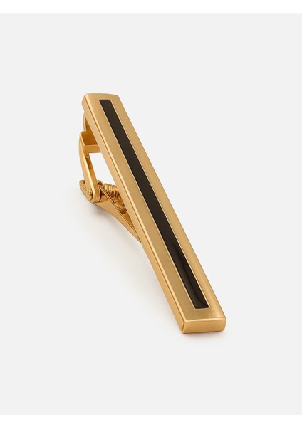Çizgili Gold Kravat İğnesi
