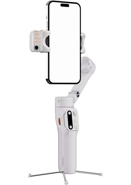 Isteady V3 Yapay Zeka Takip Sensörlü Beyaz Telefon Gimbal
