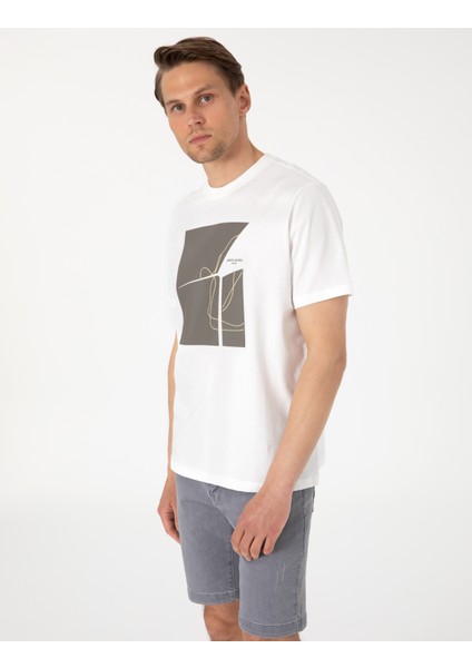 Erkek Ekru Regular Fit Tişört 50302576-VR019 modelleri
