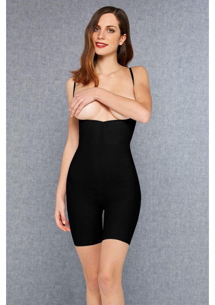 Kadın Pamuklu Toparlayıcı Askılı Şort Korse 5935 fırsatları