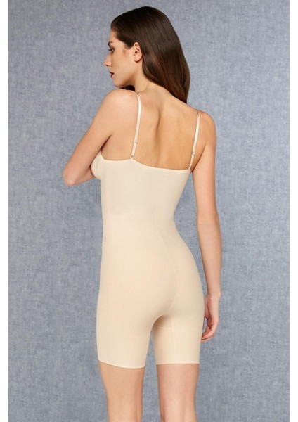 Kadın Pamuklu Toparlayıcı Askılı Şort Korse 5935 indirimleri