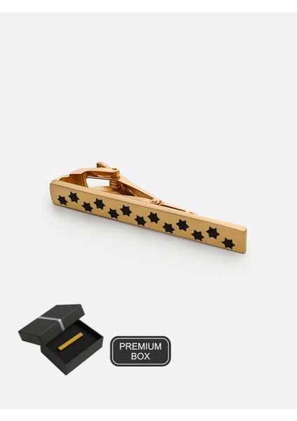 Yıldız Desen Gold Kravat İğnesi