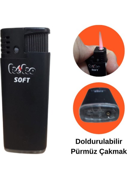 6 Adet Turbo (Izgaralı & Rüzgar ) Manyetöllü Mini Cep Çakmak (Piknik ve Kamp Için Ideal)