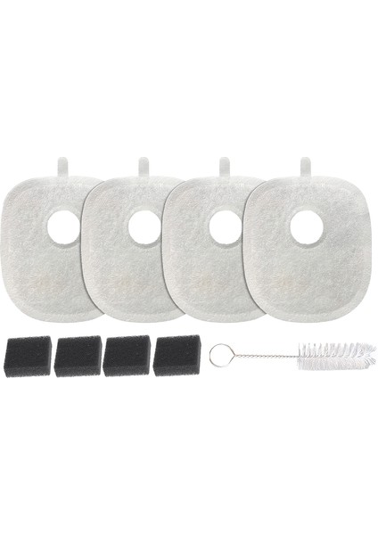 Akıllı 5lt Hazneli Çelik Mama Kabı Otomatik Şarjlı Su Şelalesi Smart Tag ve Yedek Filtre 4'lü Pet Seti