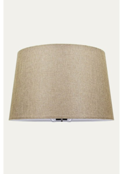 Bej Lambader Başlık Çap 35 cm Kumaş Konik Çap 35 cm AB873