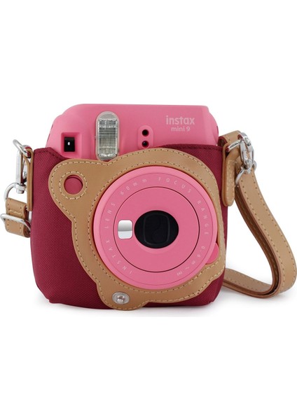 Instax Mini 8 ve 9 Uyumlu Kırmızı Bez Çanta fırsatları