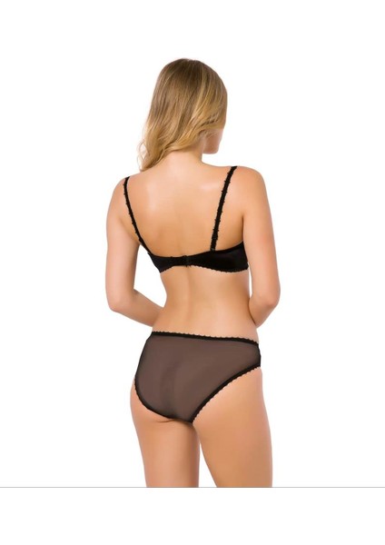 Le Jardin 5100 Destekli Straplez Balenli Brode Kaplı Silikonlu Sütyen Takım fırsatları