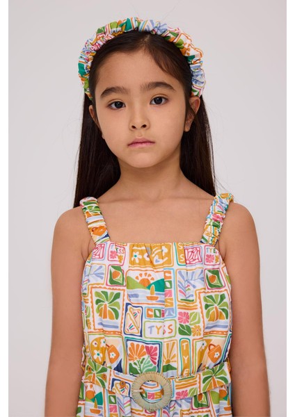 Bg Store Kız Çocuk Desenli Tulum