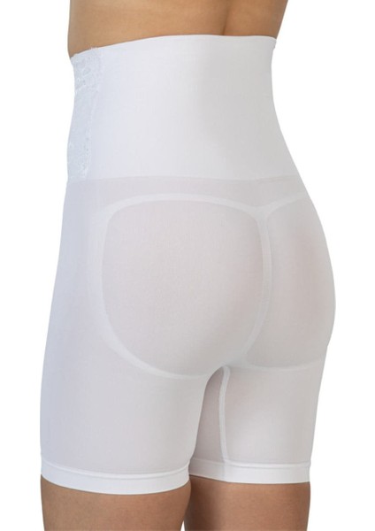 Emay Önü Dantelli Yüksek Bel Boxer Korse 2091 Beyaz fiyatları