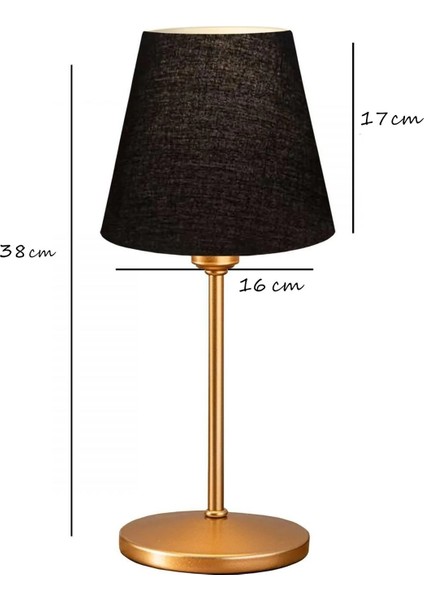 Mila Gold Siyah Kumaş Başlık Abajur fiyatları