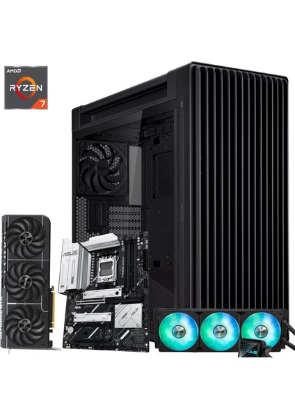 Amd Ryzen 7 9800X3D 64 Ram 2tb M.2 SSD 8tb HDD Prıme Geforce RTX5080 Oc W11P Masaüstü Bilgisayar