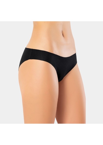 Kadın Lazer Kesim Pamuklu Bikini Külot 907/SIYAH