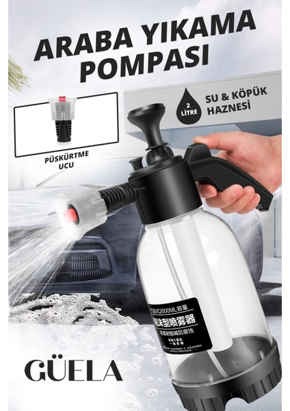 Basınçlı Çok Fonksiyonlu El Pompası, Köpük Püskürtme, Sıvı Püskürtme 2 Lt