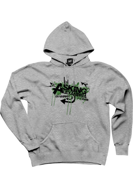 Asking Alexandria You Scared Gri Kapşonlu Sweatshirt Hoodie