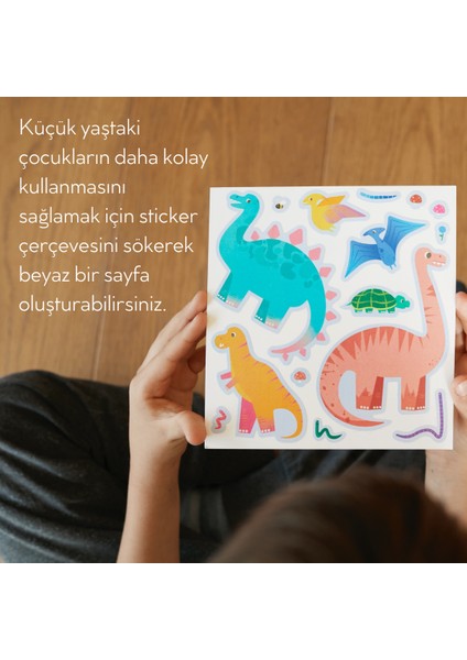 Tak-Çıkar Çıkartma Seti: Dinazorlar