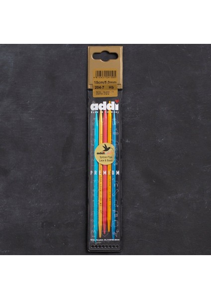 Addi Colibri 5mm 15CM Renkli Çorap Şişi - 204-7