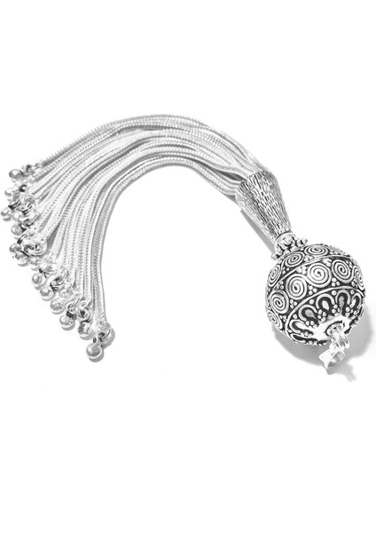 Kolye Için 925 Ayar Gümüş Püskül 12.5 cm 31 Gram No. 6745
