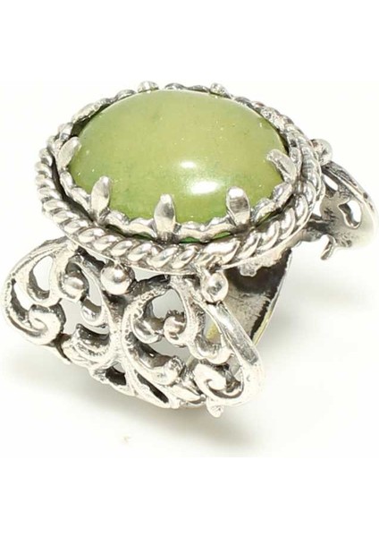 Nusrettaki 925 Ayar Gümüş Konstantinopol Tasarım Ceyid Taşlı Yüzük modelleri