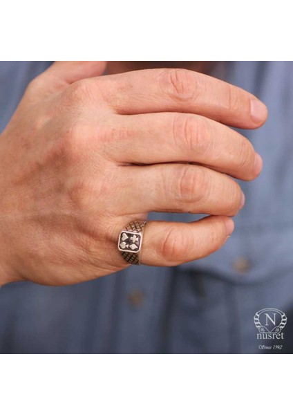 925 Ayar Gümüş Poker Yüzük