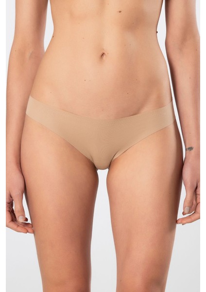 Kadın Lazer Kesim Pamuklu Bikini Külot 907/VIZON