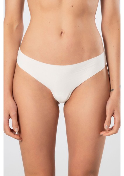 Kadın Lazer Kesim Pamuklu String Külot 912/EKRU fiyatları