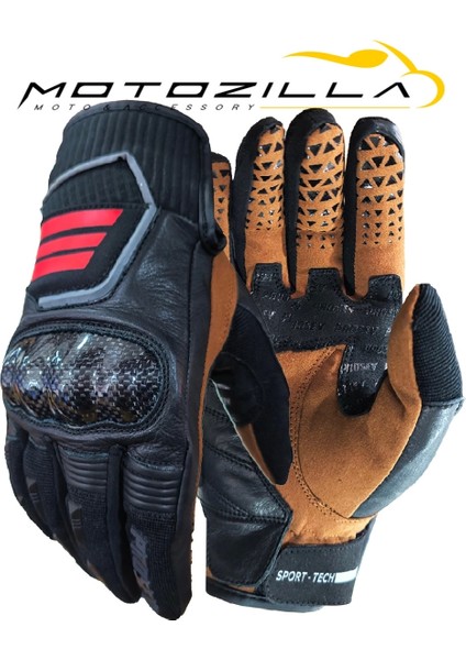 GL63 Deri Motosiklet Eldiveni