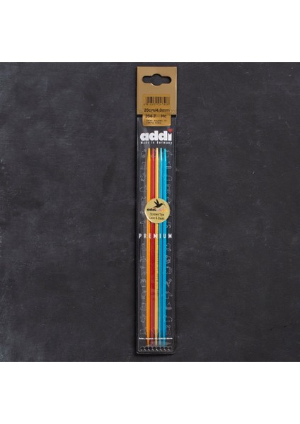 Addi Colibri 4mm 20CM Renkli Çorap Şişi - 204-7