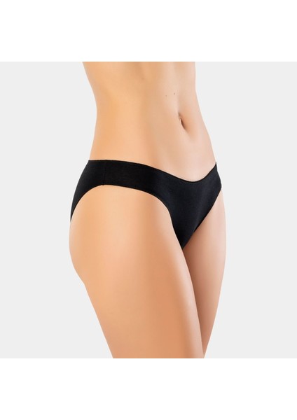 Kadın Likralı Dikişsiz 3'lü Pamuklu Bikini Külot 924/BEYAZ-SIYAH-TEN modelleri