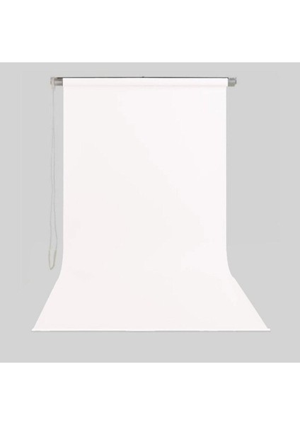 Stüdyo Teknik 190CM x 400CM Sonsuz Beyaz Fon Perdesi Seti