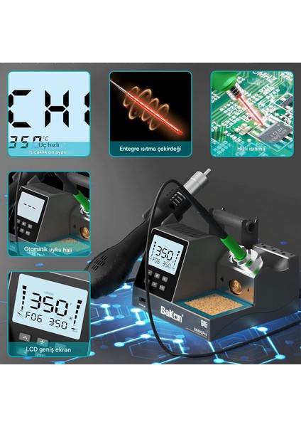 BK602 Pro Intelligent 2 In 1 Havya Istasyonu