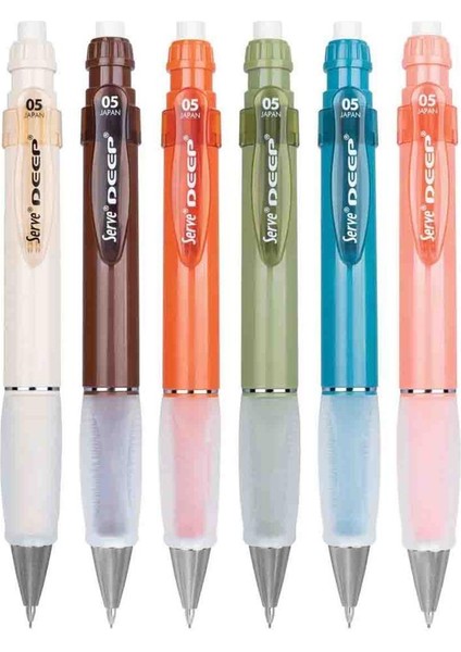 Deep Uçlu Kalem Toprak Tonları 0.5 mm 6'lı Set