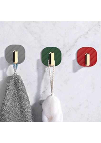 ® 2li Yapışkanlı Retro Askılık Dolap Kapak Kulpu Yeşil