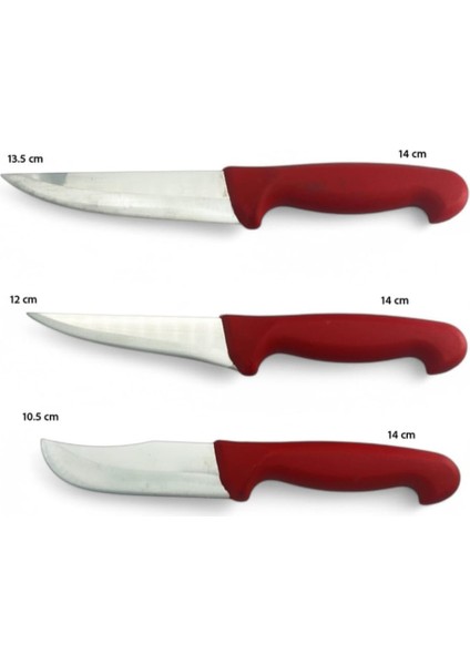 3'lü Bıçak Seti Kurban Seti Kasap Bıçağı Sıyırma Bıçağı Yüzme Bıçağı fiyatları