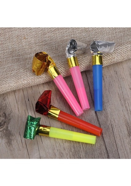 Sesli 50 Adet Kaynana Dilli Parti Düdüğü Karışık Renkli modelleri