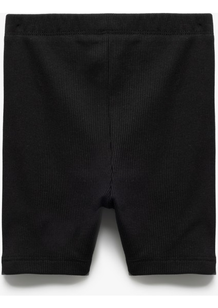 Pamuklu Lastik Detaylı Ribanalı Basic Kısa Tayt fiyatları