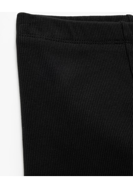 Pamuklu Lastik Detaylı Ribanalı Basic Kısa Tayt modelleri