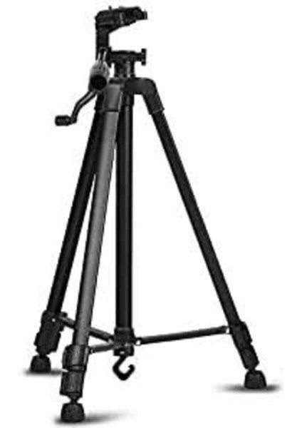 Siyah Profesyonel Kamera Tripod 140 cm Telefon Tutucu Tripot Büyük Metal 360 Der. Slr DVD Kamera Te